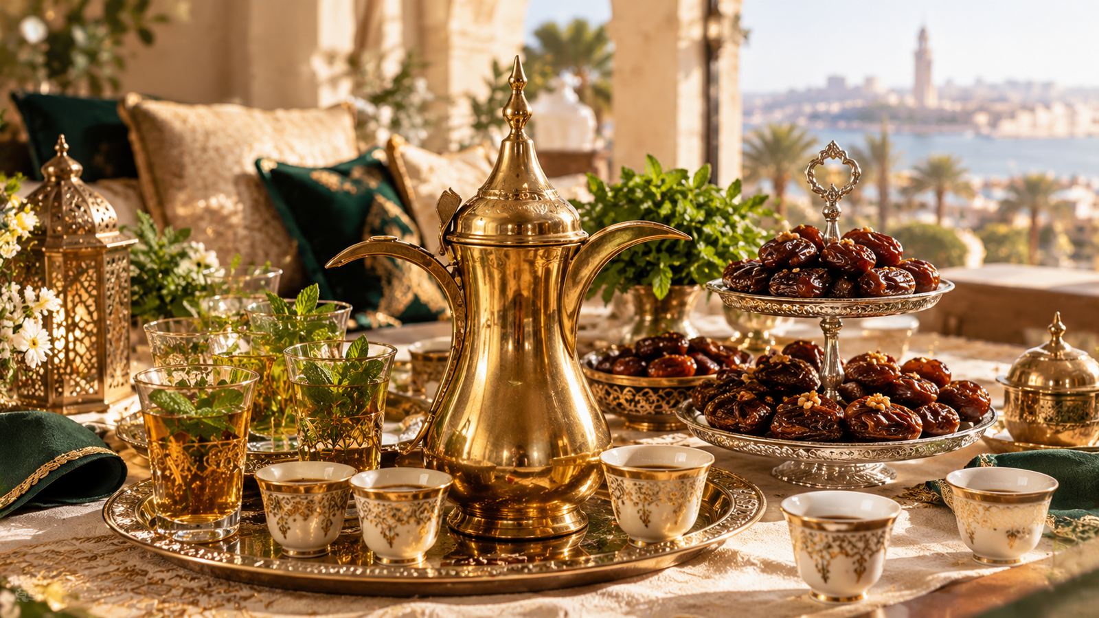 خدمة القهوة العربية والشاي